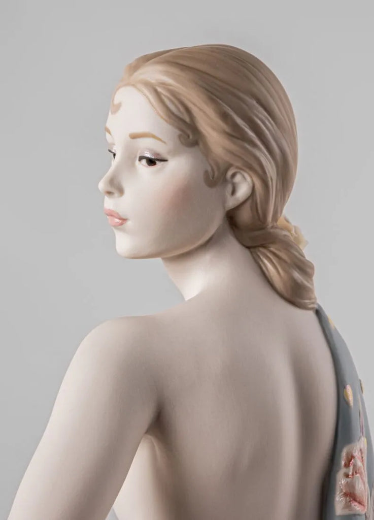 LLADRO' Scultura Nudo con scialle. Metallizzato CODICE - 01009733