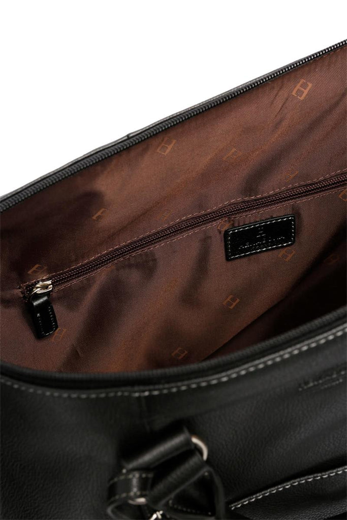 HEXAGONA Borsa da viaggio - Pelle grana Nera Codice - 463134