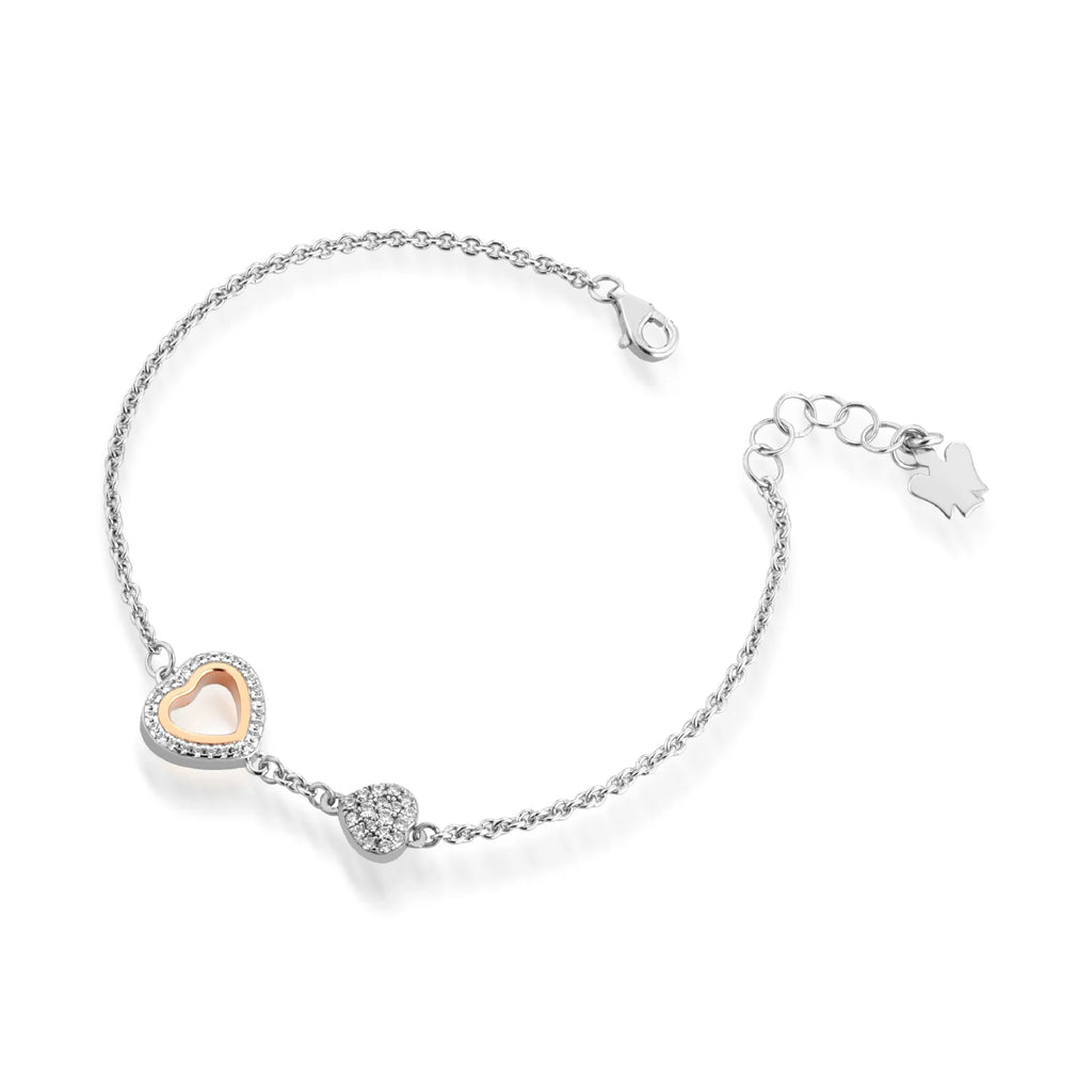 Bracciale cuori Roberto Giannotti in argento 925 e zirconi CODICE-GIA452