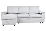 ITEM DIVANO LETTO POLIESTERE 220X153X88 GRIGIO CHIARO CODICE - MB-219487