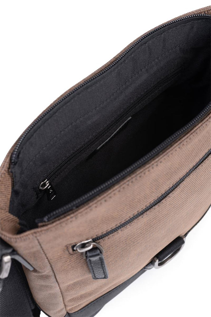 HEXAGONA Borsa portaoggetti Marrone In Tessuto rivestito in pelle di bufalo CODICE - 936029