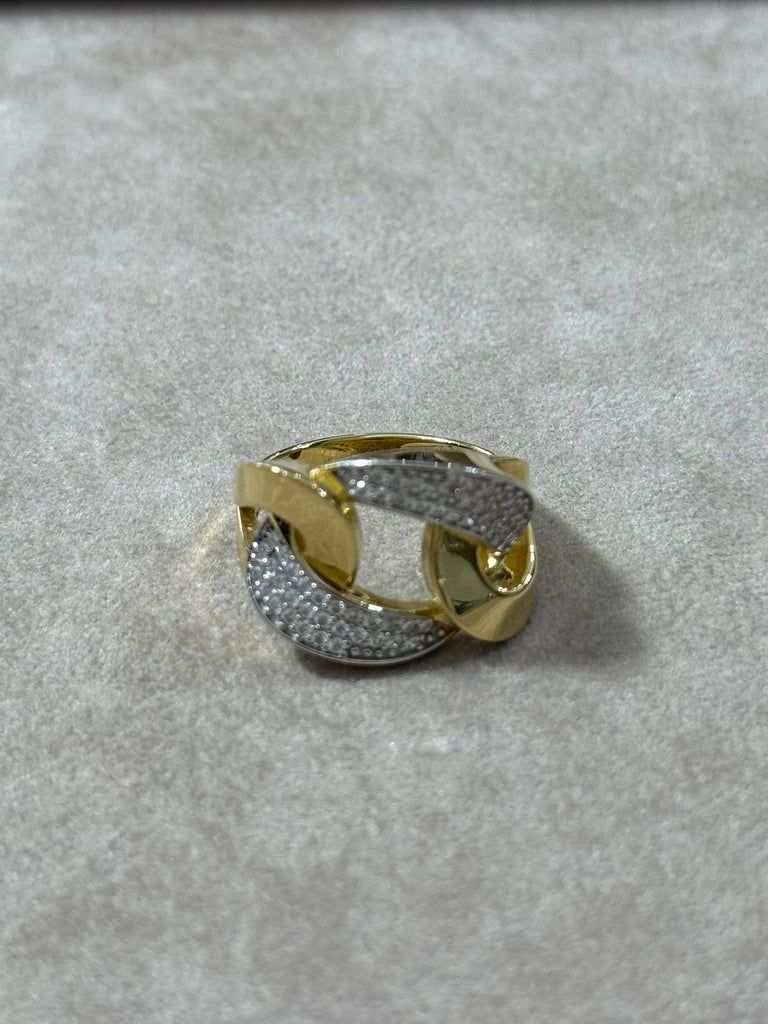 Anello fascia zirconato