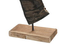 Carica l&#39;immagine nel visualizzatore di Gallery, ITEM DECORAZIONE SET 3 CORNI 20X11X65 SUPPORTO NERO CODICE - DH-220100