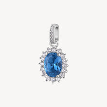 Carica l&#39;immagine nel visualizzatore di Gallery, CIONDOLO FANCY IN ARGENTO CODICE FFB11  con cubic zirconia chiari