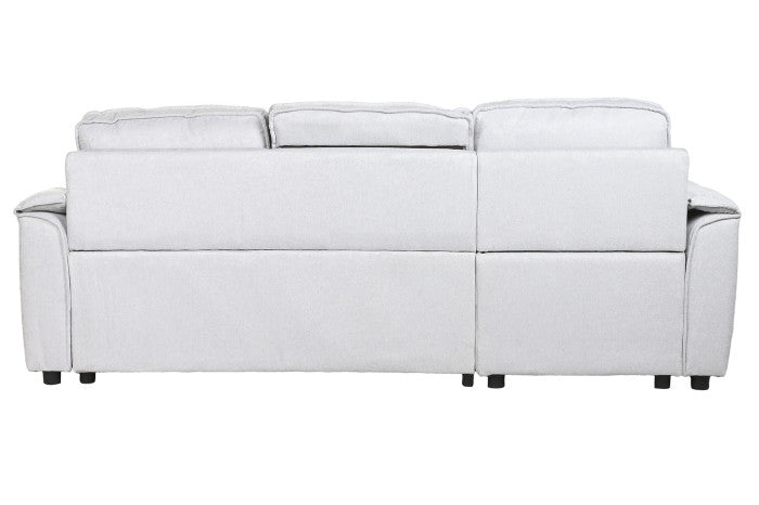 ITEM DIVANO LETTO POLIESTERE 220X153X88 GRIGIO CHIARO CODICE - MB-219487