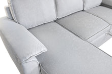 Carica l&#39;immagine nel visualizzatore di Gallery, ITEM DIVANO LETTO POLIESTERE 220X153X88 GRIGIO CHIARO CODICE - MB-219487