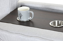 Carica l&#39;immagine nel visualizzatore di Gallery, ITEM DIVANO LETTO POLIESTERE 220X153X88 GRIGIO CHIARO CODICE - MB-219487