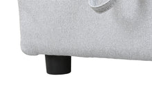 Carica l&#39;immagine nel visualizzatore di Gallery, ITEM DIVANO LETTO POLIESTERE 220X153X88 GRIGIO CHIARO CODICE - MB-219487