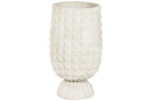 Carica l&#39;immagine nel visualizzatore di Gallery, ITEM VASO IN ARGILLA  BIANCO 35X35X60  CODICE - MC-220198