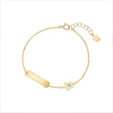 ROBERTO GIANNOTTI Bracciale oro bambino con targhetta e angelo CODICE - NKT385