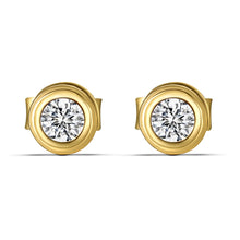Carica l&#39;immagine nel visualizzatore di Gallery, Almira Gioielli Orecchini Punto Luce taglio Brillante Cipollina Moissanite CODICE - EPLWG01
