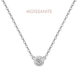 Almira Gioielli Collana Punto Luce taglio Brillante Cipollina Moissanite CODICE - NPIWR40