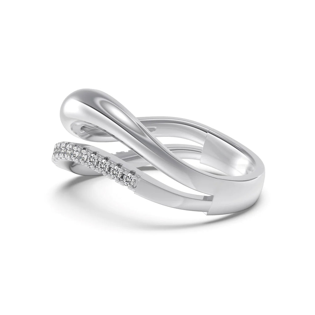 Almira gioielli Anello in Argento 925 rodiato. Pietre cubic zirconia taglio tondo codice - RQTWR