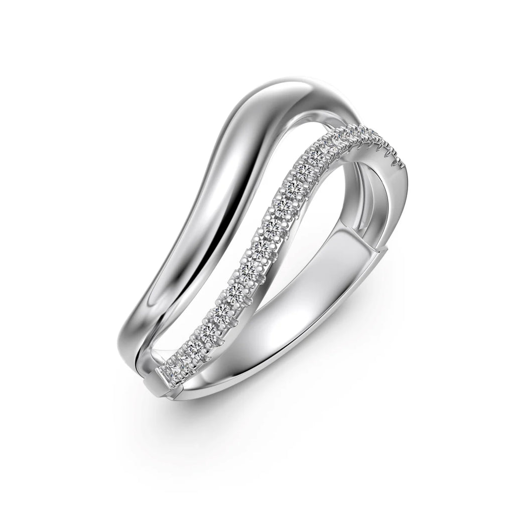 Almira gioielli Anello in Argento 925 rodiato. Pietre cubic zirconia taglio tondo codice - RQTWR