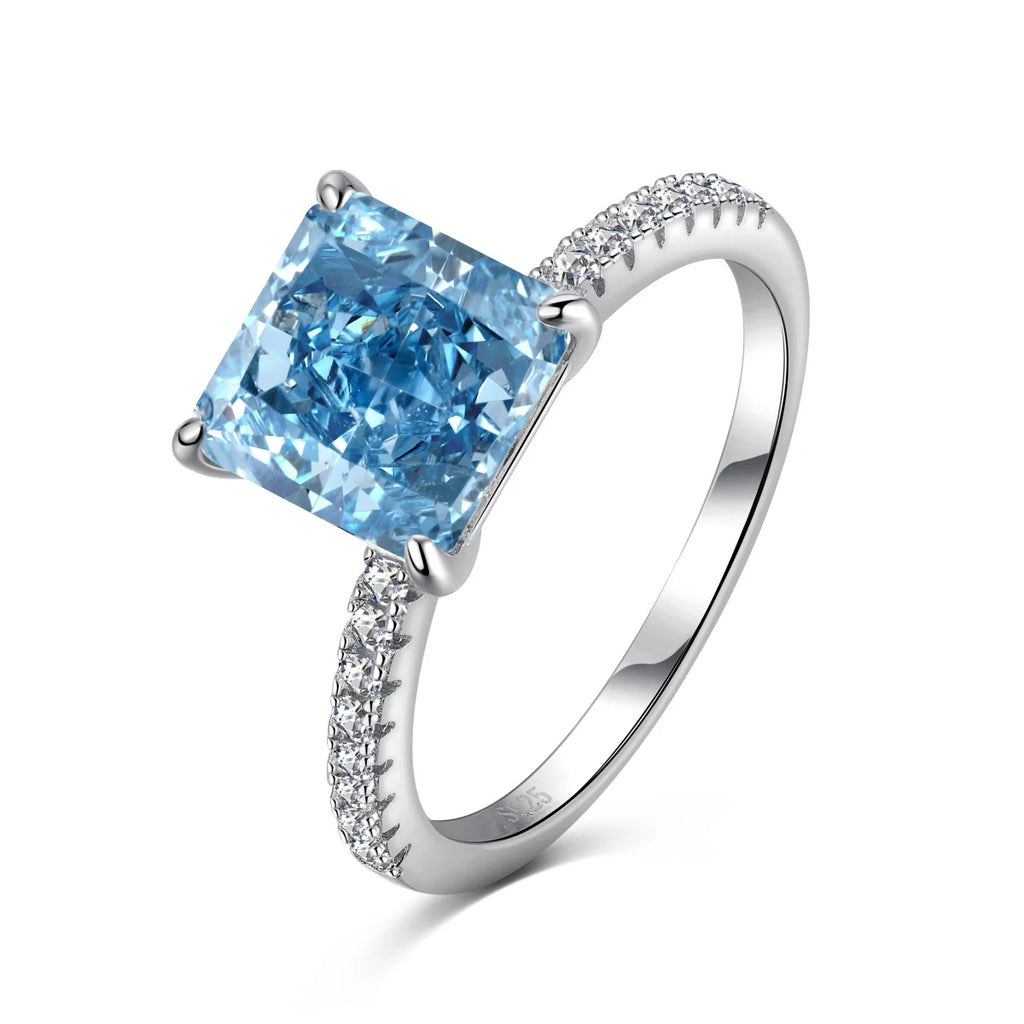 Almira Gioielli Anello Solitario Square Codice - RMBSR16