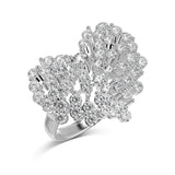 Almira Gioielli Anello Cuore Big Pietre Tonde Codice - RMZWR14