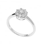 Comete anello fidanzamento Solitario Comete Rose di diamanti Codice - ANB 2596