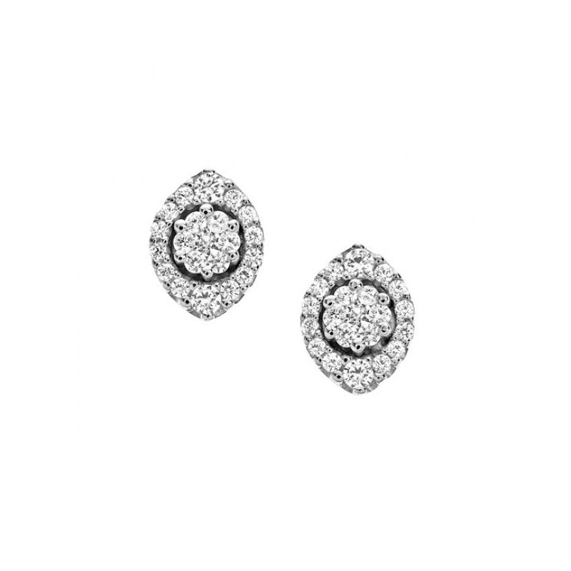 Orecchini in oro bianco con diamanti Comete Gioielli codice - ORB 610