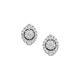 Orecchini in oro bianco con diamanti Comete Gioielli codice - ORB 610