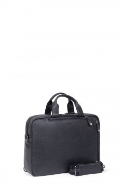 LINE INSTINCT BORSA CONVERTIBILE IN PELLE NERO  DA 13 "E A4 RIF 666216 - l: 38 xh: 27 x P: 10 cm