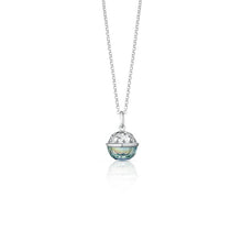 Carica l&#39;immagine nel visualizzatore di Gallery, COLLANA CON CHIAMA ANGELI IN ARGENTO E SWAROVSKI SFA200G