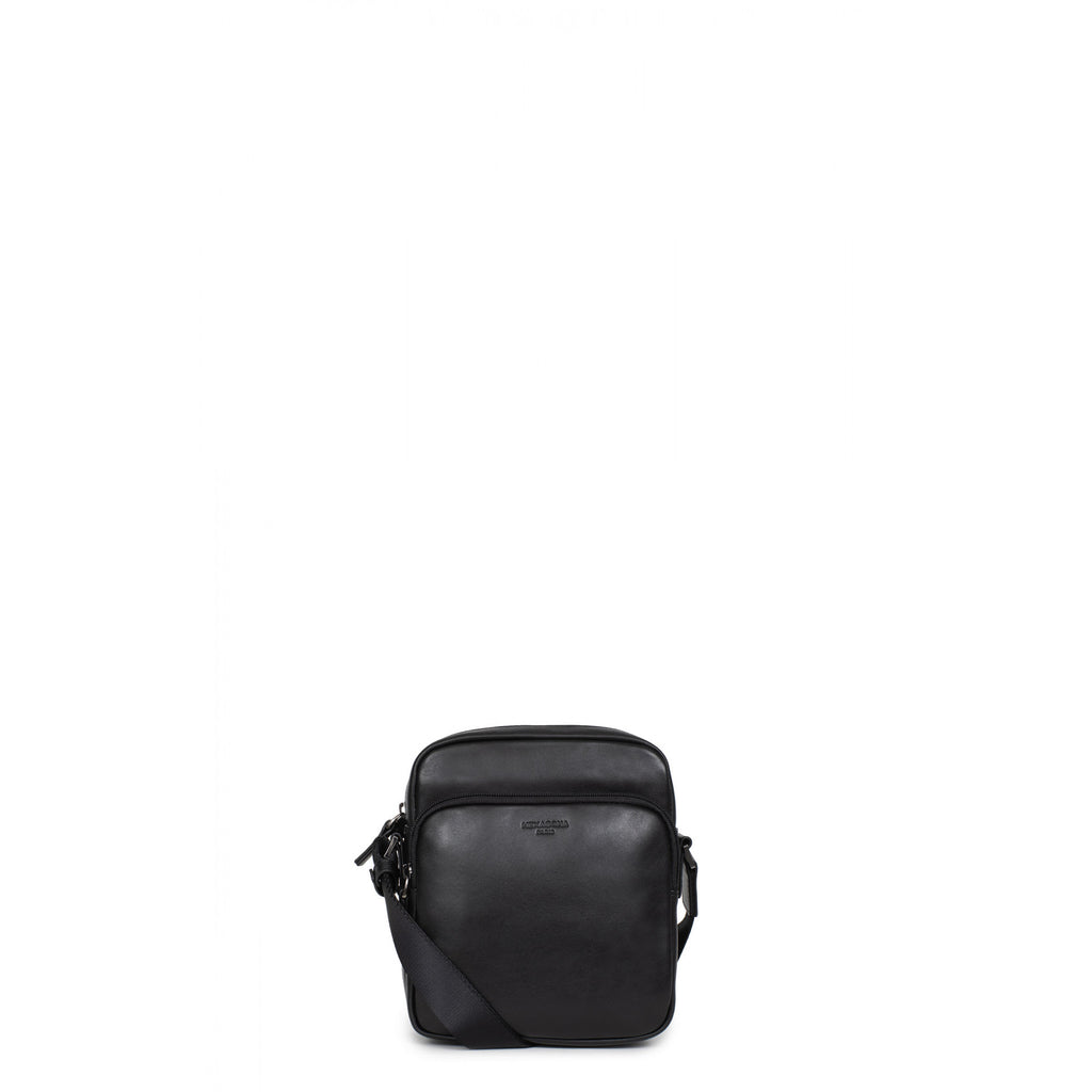 BORSA A TRACOLLA HEXAGONA- PELLE BOVINA NERO REF 229858