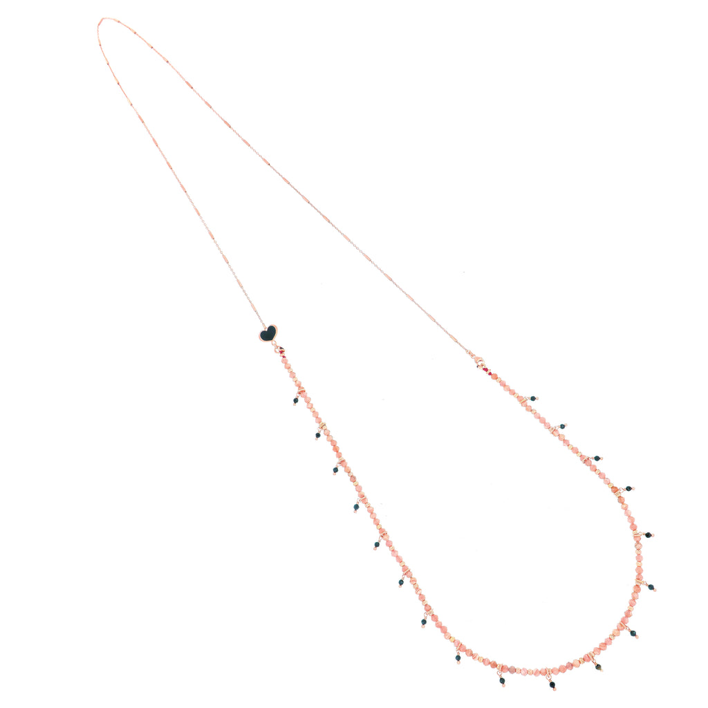 MAMAN ET SOPHIE COLLANA RODOCROSITE E SPINELLI CLISF2ROSP