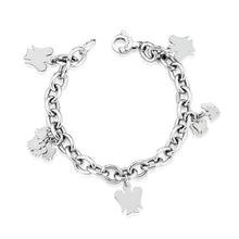 Carica l&#39;immagine nel visualizzatore di Gallery, BRACCIALE CON ANGELI IN ARGENTO GIA123