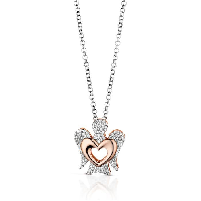 COLLANA CON ANGELO IN ARGENTO GIA319