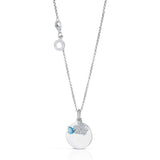 COLLANA CON ANGELO IN ARGENTO PERSONALIZZABILE GIA345