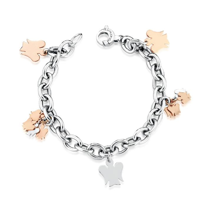 BRACCIALE CON ANGELI IN ARGENTO GIA123R