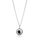 COLLANA CON CHIAMA ANGELI IN ARGENTO SFA115