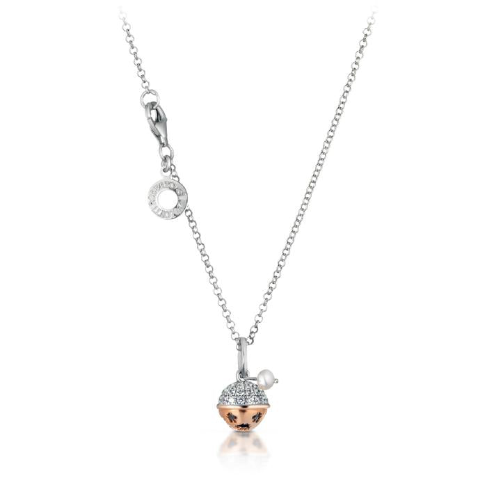 COLLANA CHIAMA ANGELI IN ARGENTO E ZIRCONI SFA124