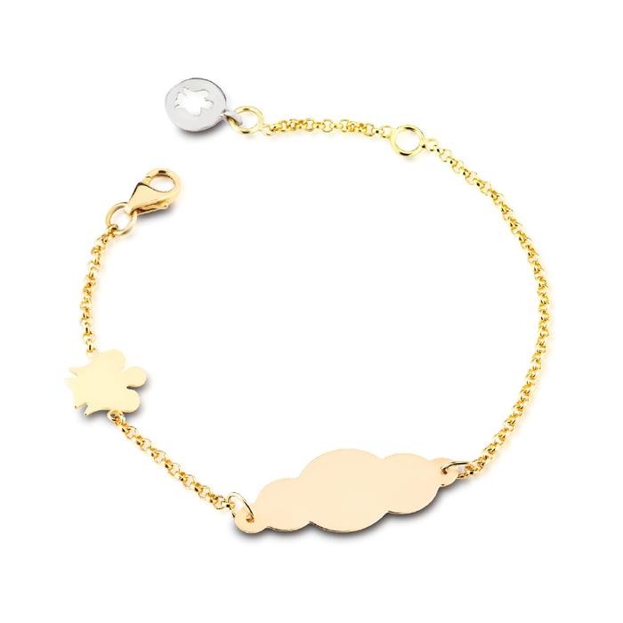 BRACCIALE BIMBA O BIMBO IN ORO PERSONALIZZABILE NKT205G