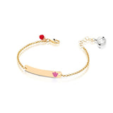 BRACCIALE BIMBA CON TARGHETTA IN ORO NKT272