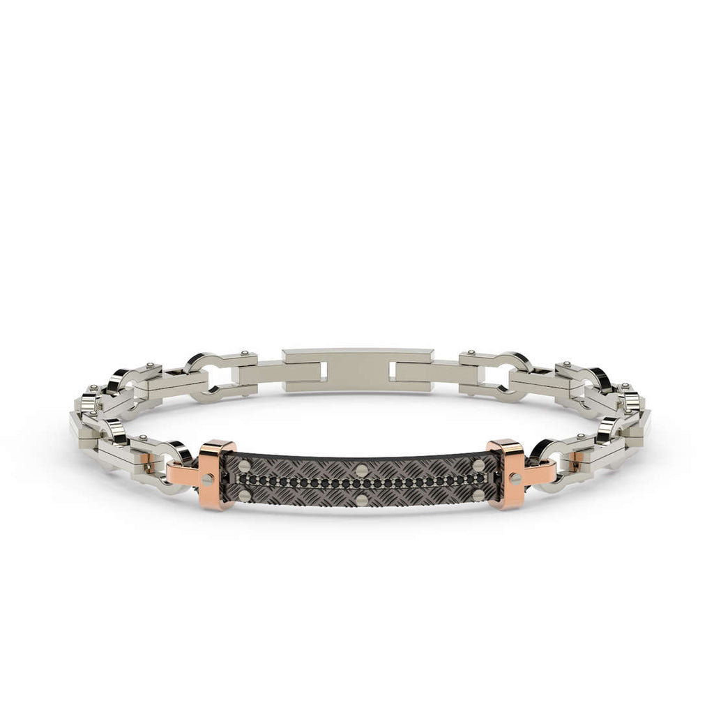 bracciale uomo gioielli Comete Texture CODICE: UBR 784