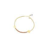 BRACCIALE CON CATENA RED PASSION, ANGELO E CUORE IN ORO NKT308