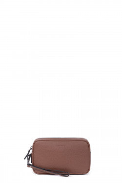 LINEA DANDY POCHETTE A MANO IN PELLE MARTELLATA COLOR BORDEAUX PREMIUM RIF 206043 - l : 21 x h : 13 x P : 5 cm