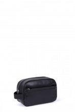 Carica l&#39;immagine nel visualizzatore di Gallery, LINE DUO BEAUTY CASE IN PELLE NERA RIF 686303 - l: 25 xh: 16 x P: 12 cm