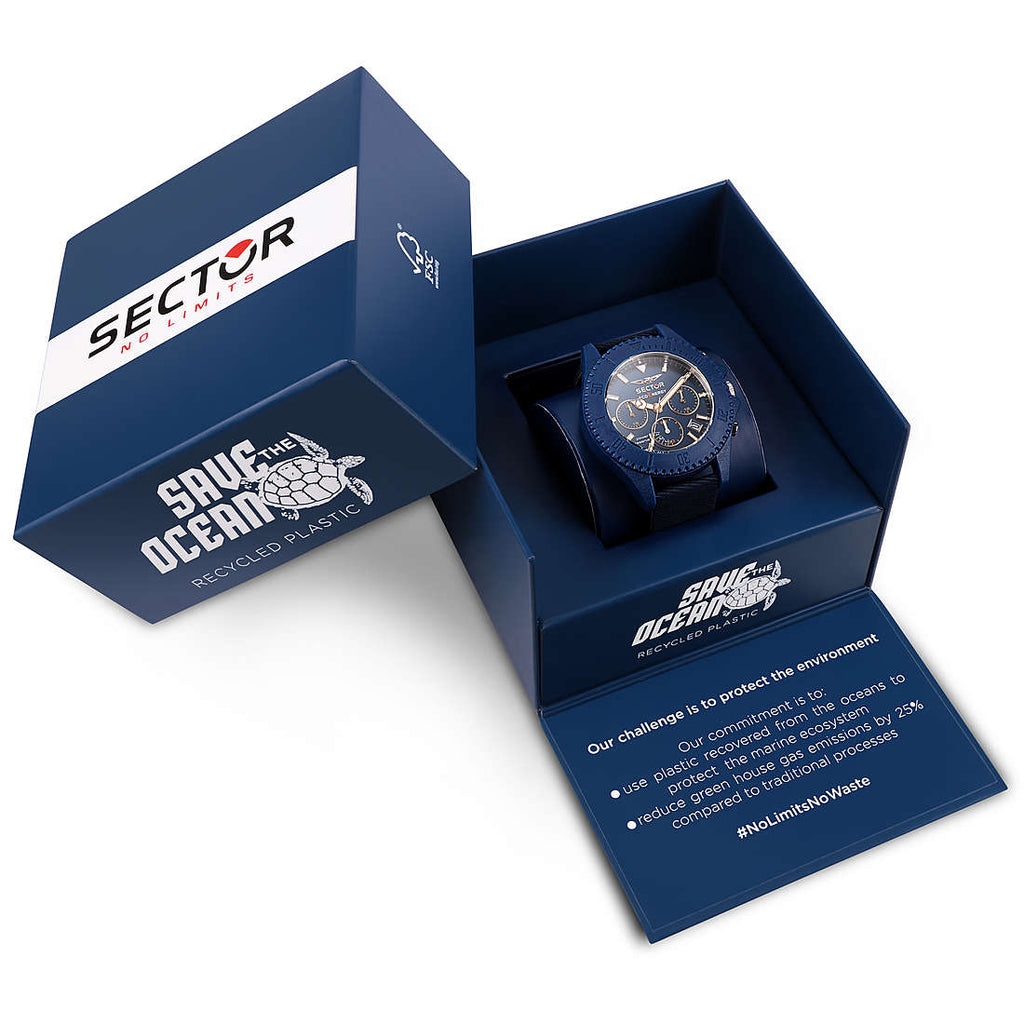 orologio cronografo uomo Sector Save The Ocean CODICE: R3271739001