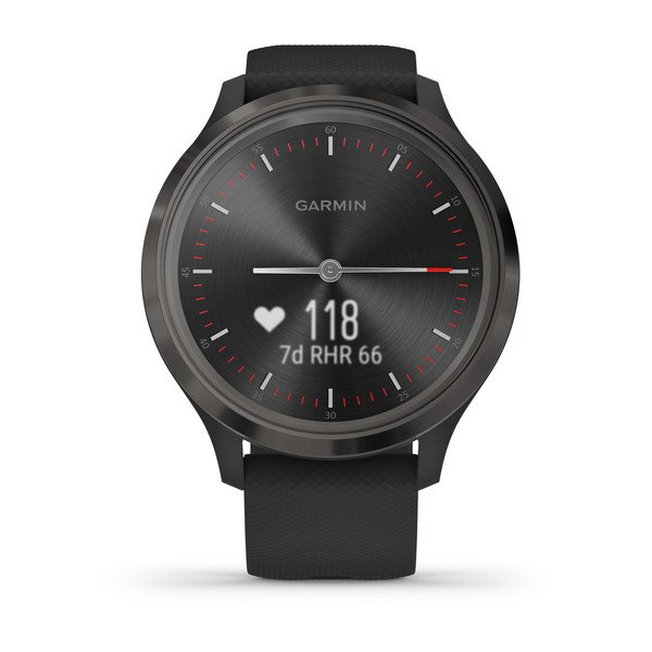 Garmin vívomove 3 Black, lunetta Slate, cassa in polimero black REF. 010-02239-0101