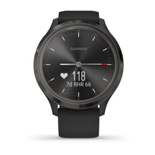 Carica l&#39;immagine nel visualizzatore di Gallery, Garmin vívomove 3 Black, lunetta Slate, cassa in polimero black REF. 010-02239-0101