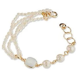 Sovrani bracciale con perle e finitura dorata J7222