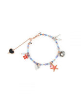 Carica l&#39;immagine nel visualizzatore di Gallery, BRACCIALE CELESTE CON CHARMS DEL MARE BPMAR