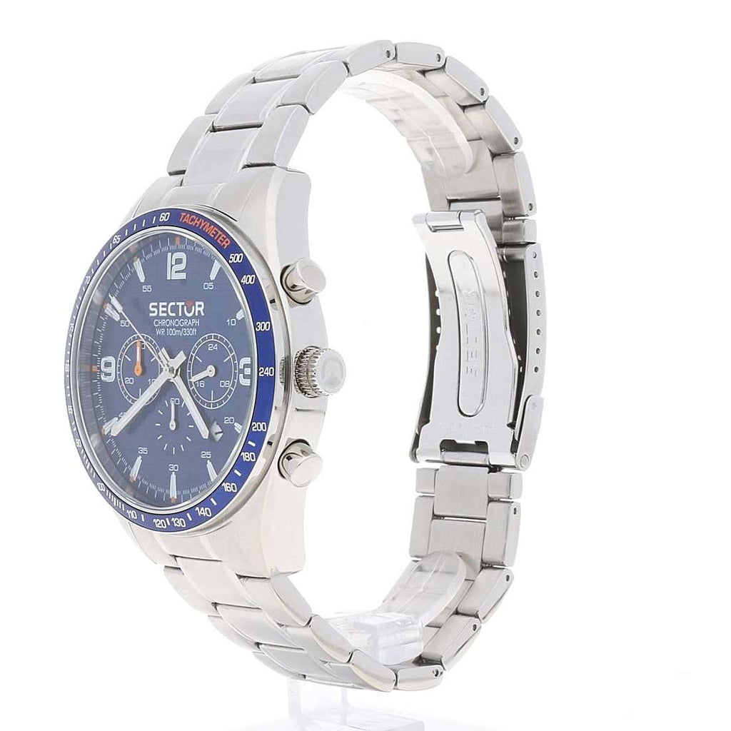 Orologio cronografo uomo SECTOR 770 in acciaio e quadrante blu R3273616003